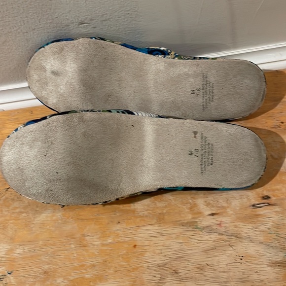 Vera Bradley Blue Floral Quilted Loafers - Picture 4 of 4